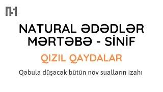 Natural ədədlər. Mərtəbə və sinif  Mövzu izahı və qəbula düşə biləcək bütün tip sualların izahı