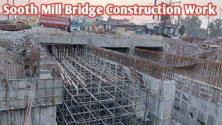 Sooth Mill Chauraha Bridge Construction Work Update  Smart City Project Aligarh  4 Lane Road