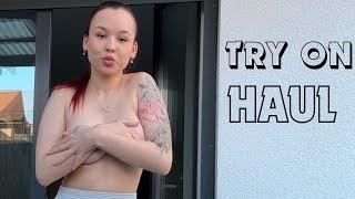 4K Try on Haul Transparent Crop Top No Bra by Ketty  Trend Dry vs Wet 2024