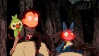 Lucario & Goh Fell On Camerupts Back  Pokemon Journeys Episode 84.