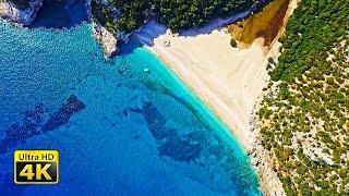 4K Drone Video - Breathtaking Sardinia Relaxation Video Before Sleep