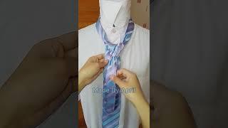 How to Tie a tie The Merovingian Necktie Knot  Tying necktie for Men Tutorial #tie #tricks #fashion