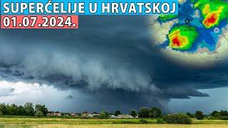 Moj najbolji lov na superćelijske oluje 01.07.2024.  Storm chasing u Hrvatskoj SEZONA 2024  E02
