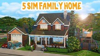 5 Sim Family Home  The Sims 4 Speed Build