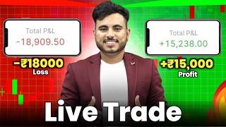-₹20000 Loss Converted Into ₹15000 Profit Sensex Live Trade  Option Trading Live Trade