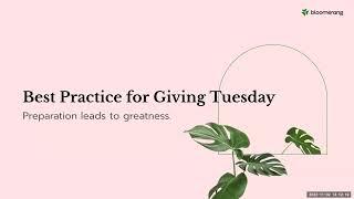 Giving Tuesday Strategies