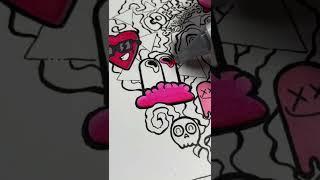 Cheap markers Vs copics doodle art Part 1
