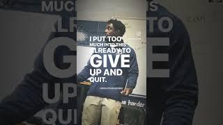 “Just Because I Don’t Win Doesn’t Mean I Don’t Finish” #protecttheinvestment #motivation