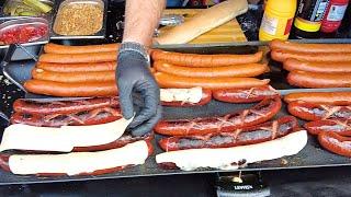 Giant London Street Food Collection at Portobello Market  Sausages Paella Kebabs Burgers & More