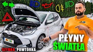 ŚWIATŁA I PŁYNY w TOYOTA YARIS - POWTÓRKA PRZED EGZAMINEM NA PRAWO JAZDY KATEGORIA B - ZADANIE WORD