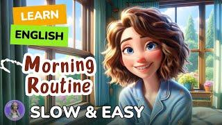 SLOW Morning Routine  Improve your English  Listen and speak English Practice Slow & Easy