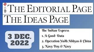 3rd December 2022  Gargi Classes The Indian Express Editorials & Idea Analysis  By R.K. Lata