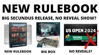 New 40K Expansion Rulebook Big Secundus Box Release More Clues for Next Release News Roundup