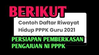 CONTOH PENGISIAN DAFTAR RIWAYAT HIDUP DRH PPPK GURU