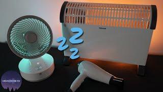 Heater fan and hair dryer sounds for deep sleep  - Dark Screen
