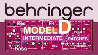Behringer MODEL D - 26 PATCHES for Bass Lead Pad Brass String Key Vocal Drum Generative & SFX