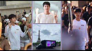 Kim Seokjins visit to France for the 2024 Paris Summer Olympics BTS