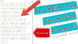 Cara Melihat Tag Video Youtube Melalui Aplikasi Android