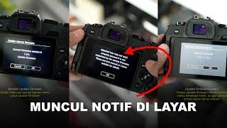 Mengatasi Kamera Canon EOS RP Muncul Menu Attached lens may not work...  - Lakukan Update Firmware