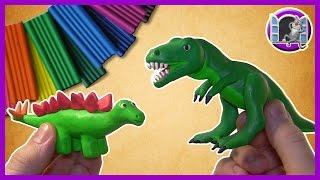 ДИНОЗАВРЫ - ЛЕПИМ ИЗ ПЛАСТИЛИНА   DINOSAUR from Clay