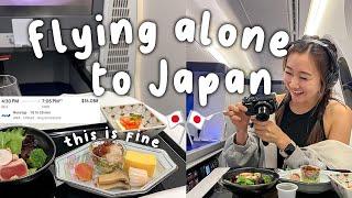 Japan Travel Vlog Traveling ALONE to Japan *Business Class*