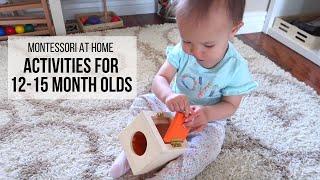 MONTESSORI AT HOME Activities for Babies 12-15 Months