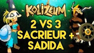 2 VS 3 en Kolizéum Sacrieur & Sadida  DOFUS