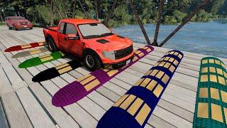 Cars vs lots of speed bumps - beamng drive  beamng-cars TV