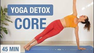 Yoga DETOX para Abdomen & Espalda - Clase Completa para Fortalecer CORE 45 min