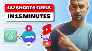 I Made 167 YouTube Shorts In 15 Mins With Just 2 AI Tools Canva + ChatGPT