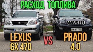 Расход топлива PRADO 4.0 vs Lexus GX470