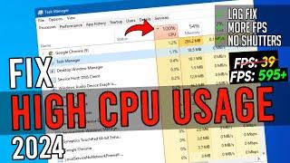 How to Fix 100% CPU Usage  Fix High CPU Usage while GAMING in 2024
