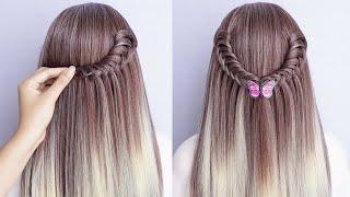 Easy Unique Hairstyle For College Girl - Cute Braid Hairstyle For Long Hair