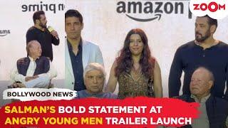 Salman Khans SHOCKING comment at trailer launch of Angry Young Men In this generation men...