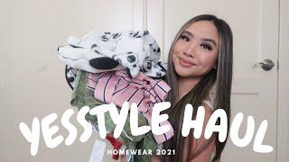 YESSTYLE TRY ON HAUL 2021  HOMEWEAR + DISCOUNT CODE