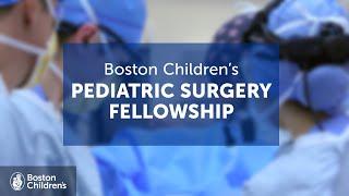 Inside the Pediatric Surgery Fellowship  Boston Childrens Hospital