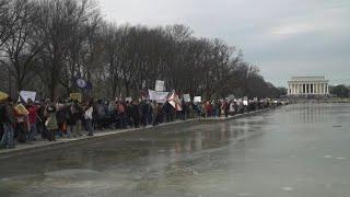 Anti-vaccine protesters march against Covid-19 mandates in Washington DC  AFP