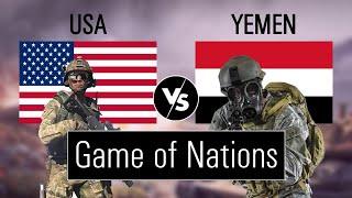 Yemen vs USA military power comparison military comparison