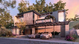 SketchUp VRay 5 EXTERIOR  #10 Hillside Villa