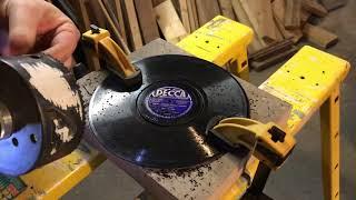 Turning Busted Broken Cracked 78 rpm Records Into Victrola Veneer-Saving Coasters