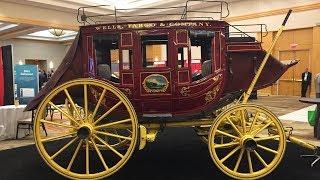 Wells Fargo Stagecoach Concord Inside & 360 Walk Around Stage Coach Wagon