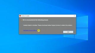 How to fix Adobe Installer error Installer failed to initialize Please download ...