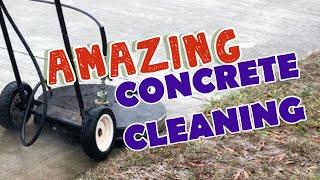 Satisfying Time Lapse Concrete Driveway Cleaning