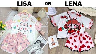 LISA OR LENA  pijamas which one do you like? ️ #1