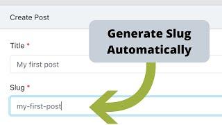 Laravel Generate SEO-Friendly URL Slug Automatically