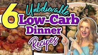 6 Mouth-Watering LOW CARB DINNER RECIPES you DONT want to MISS  HEALTHY DINNER Ideas  +BLOOPERS