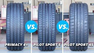 Michelin Pilot Sport 5 vs Pilot Sport 4S vs Primacy 4+ The Differences Tested and Explained