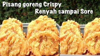 Baru Tau Cara Membuat Pisang goreng crispy gurih renyah manis garing tidak berminyak dan tahan lama