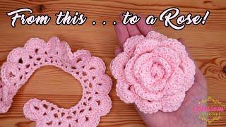 How to crochet an easy rose 