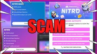 This FREE 1 Month Nitro Scam is Taking Over Discord 2024 Scam Breakdown